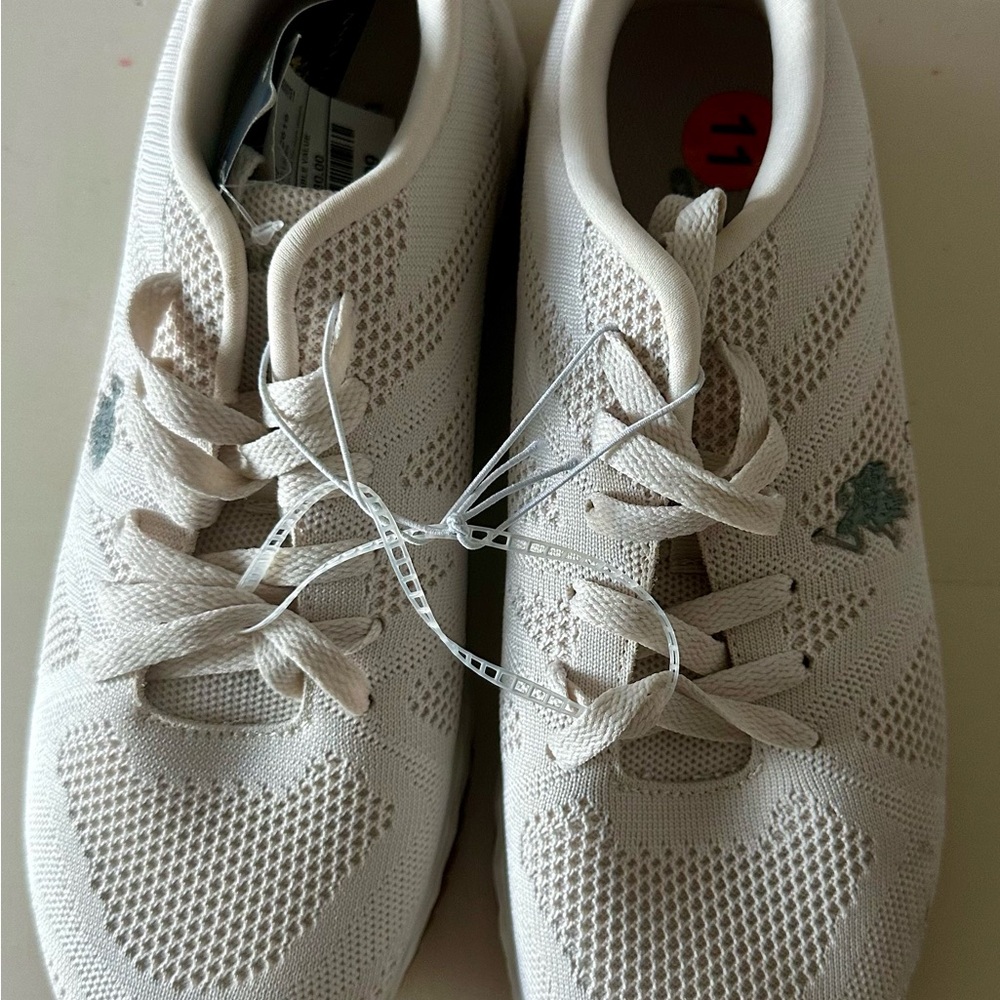 U.S. Polo Assn. Cream Textile Sneakers